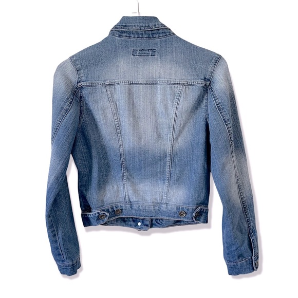 Paris Blues Denim Jacket Retro Cropped - Picture 3 of 7